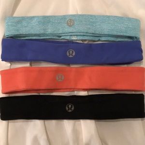 Lululemon head bands (set of 4)